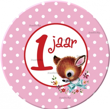 Button 56 mm 1 jaar