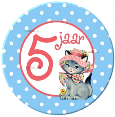 Button 56 mm 5 jaar