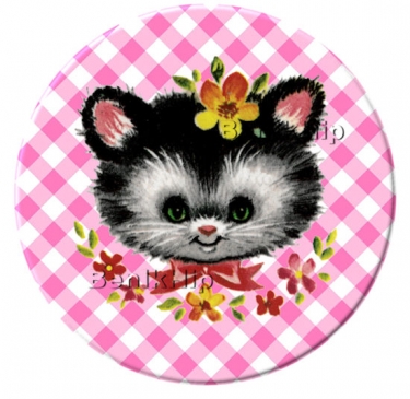 Button 56 mm Vintage Poesje Button 56 mm Vintage Poesje