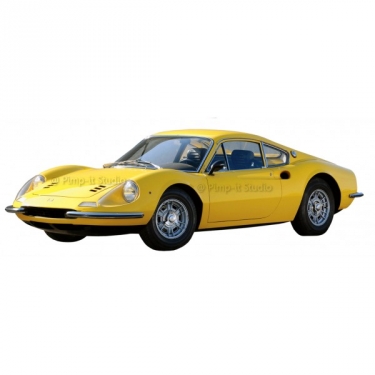 Strijkapplicatie Yellow Car