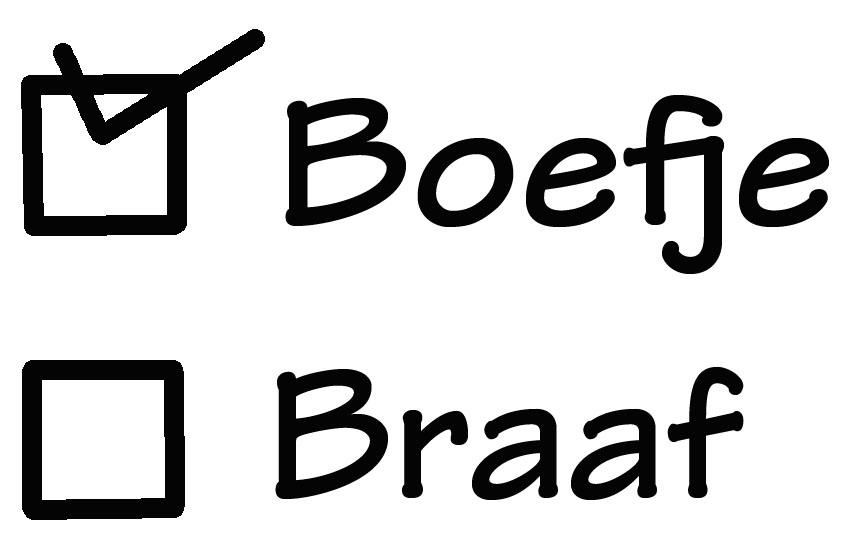 Velours Strijkapplicatie Boefje