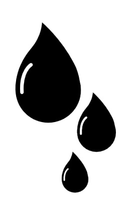 Velours Strijkapplicatie Druppels