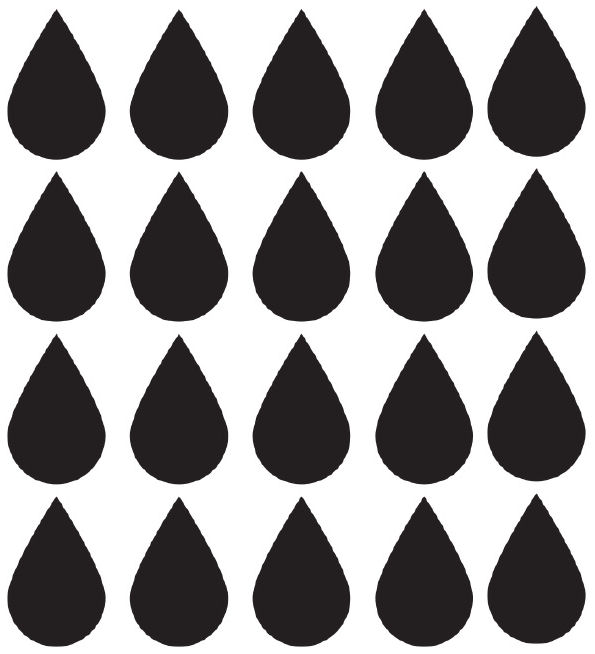 Muursticker Druppels In Meerdere Kleuren Verkrijgbaar