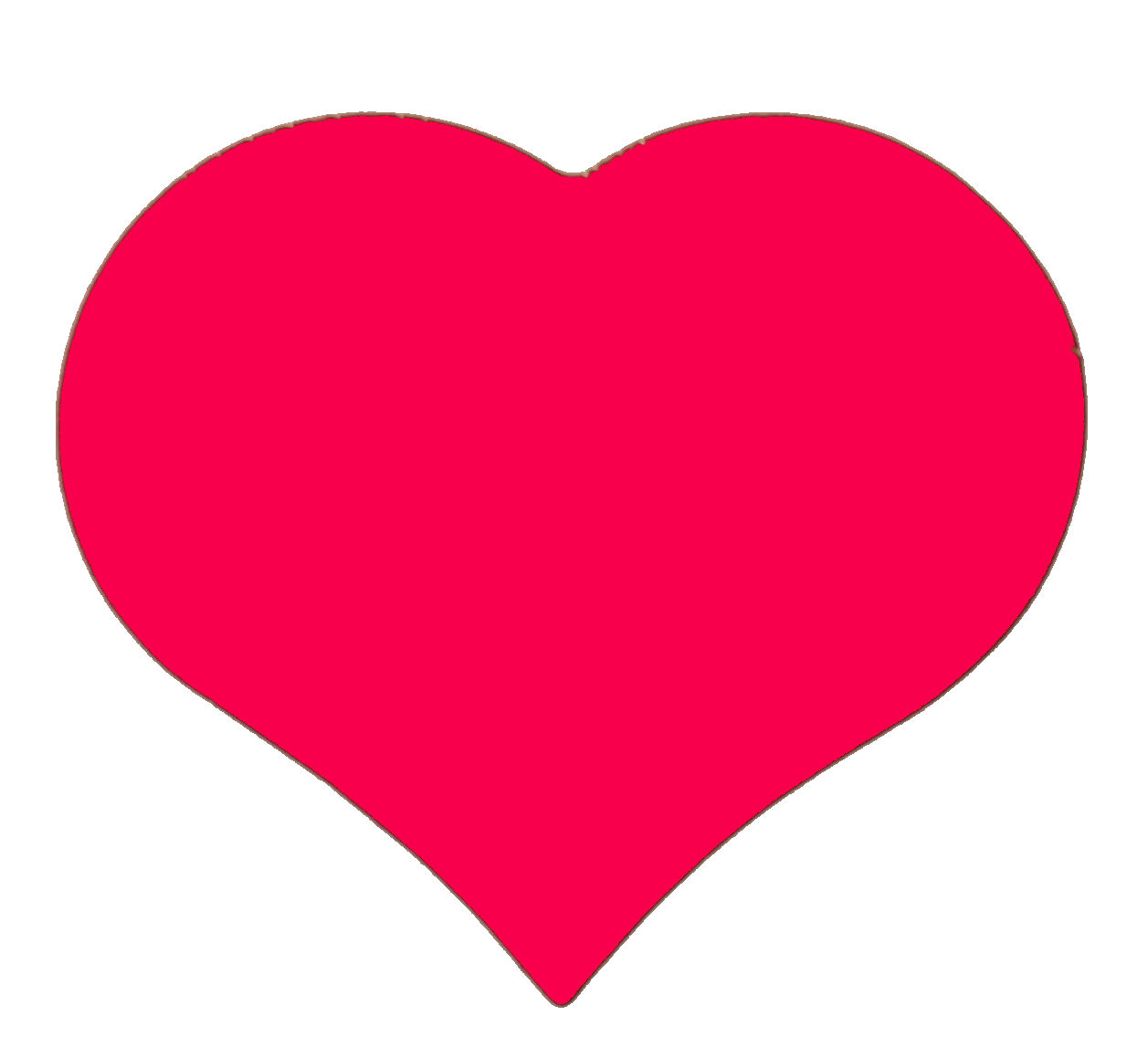 Respectvol Uitbarsten waterval sticker hart rood sluitsticker cadeausticker
