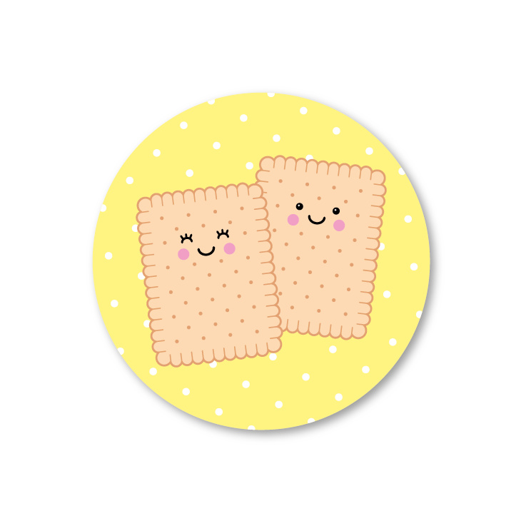 Sluitsticker, sticker Sticker koekjes kawaii studio schatkist
