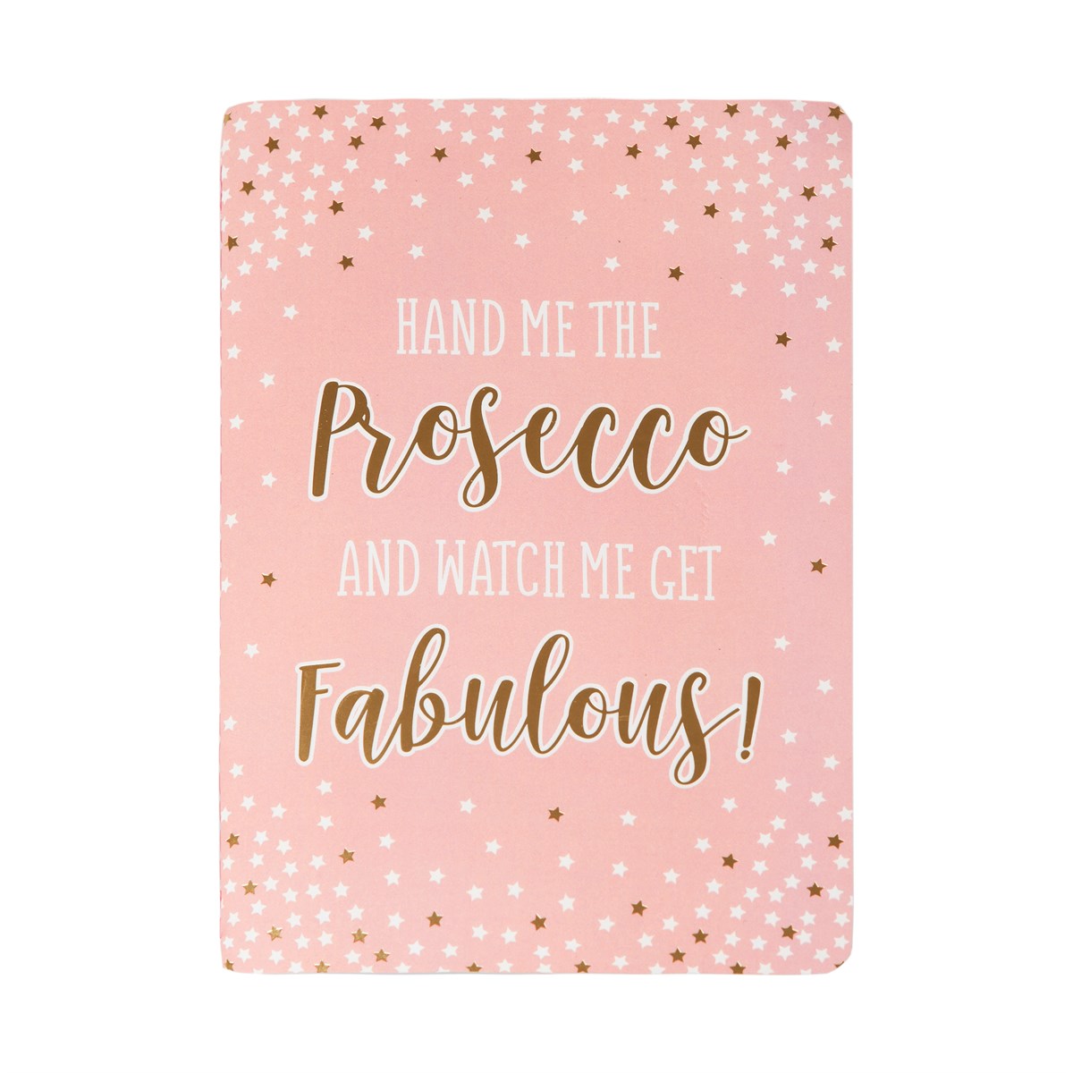 Notitieboekje A5 roze Fabulous Pink Prosecco Party