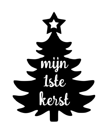 Uitgelezene velours strijkapplicatie mijn 1ste kerst ZT-41