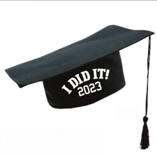 Afstudeerhoedje, graduation cap, i did it 2023