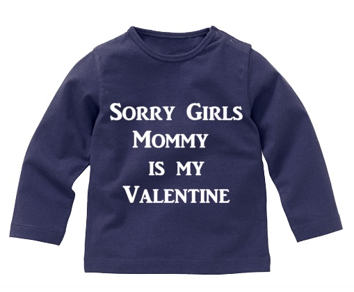 Strijkapplicatie Sorry Girls Mommy is my Valentine