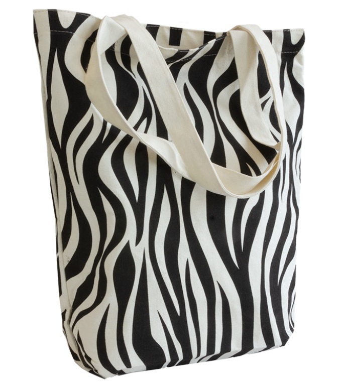 zonsopkomst vragen Intentie Canvas Shopper zebra print