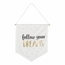 Quote vlag follow your dreams