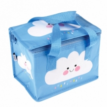 Koeltasje lunchtasje blauw met wolk
