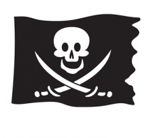 Piratenvlag Kleurplaat Piratenvlag Kleurplaat