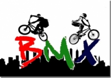 Strijkapplicatie bmx cross fietsers