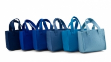 Vilten tasje Nacht blauw
