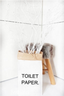 XS Paperbag Toilet Paper tekst