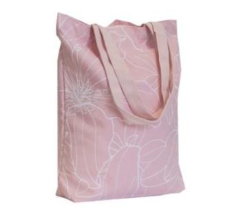 Canvas shopper roze print