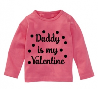 Strijkapplicatie My Daddy is my Valentine