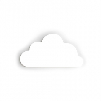 Wandecoratie Wolk wall art wit Dreams