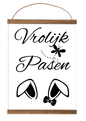 Free printable Vrolijk Pasen poster A4