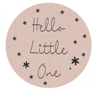 hello little one sluitsticker cadeausticker