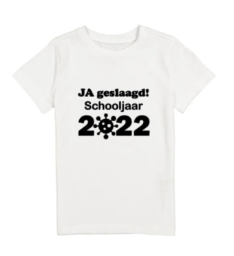 Strijkapplicatie Geslaagd schooljaar corona 2022