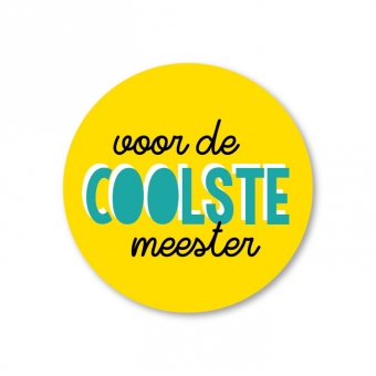 Sluitsticker, Sticker voor de coolste meester