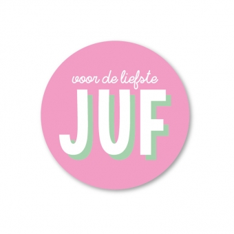 Sluitsticker, Sticker liefste Juf 5 stuks