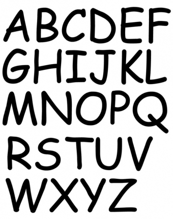 Muursticker alfabet