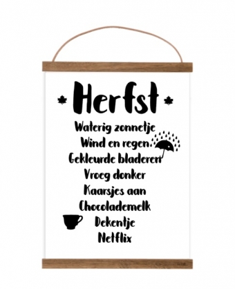 Free printable Herfst poster A4
