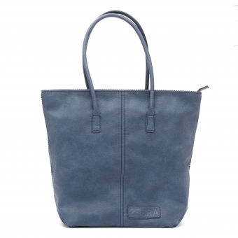 Zebra Trends damesshopper kartel met rits jeans blauw