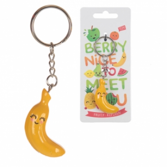 Leuke Banaan Kat Hanger Sleutelhanger Grappige Acryl Kleine Ketting Kat Sleutelhangers Student Cadeau Tas Accessoires kopen vanaf een prijs van 0.67