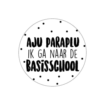 kado sticker aju paraplu basisschool