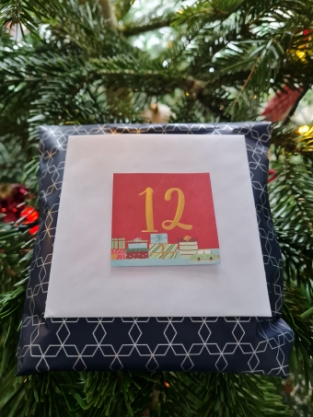 Adventskalender labels 25 stuks