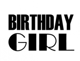 Tekst applicatie birthday girl