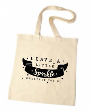 katoenen tas leave a sparkle