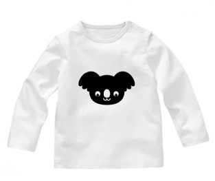 Shirt met koala strijkapplicatie