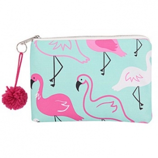 Make up tasje flamingo