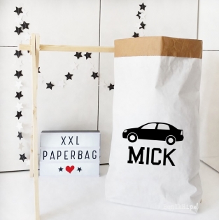 Paperbag XXL Auto met naam