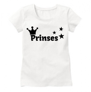 T-shirt met strijkapplicatie Prinses