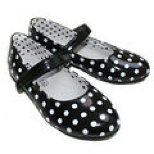 Zwart witte Polkadot ballerina schoenen van Zebra Trends maat 34-35