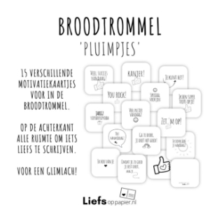 Pluimpjes complimentenkaartjes