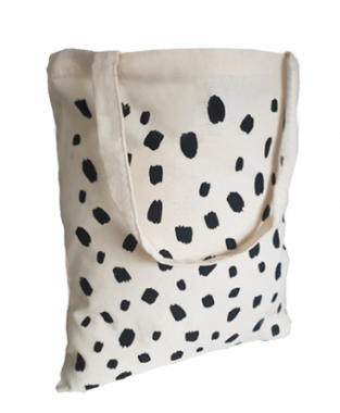 katoenen tas dots