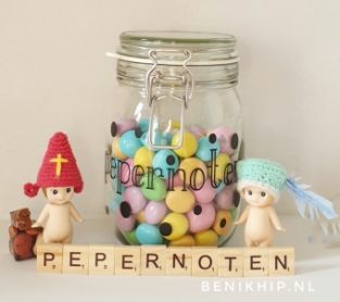 DIY pepernoten sticker