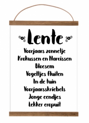 Free printable Lente poster A4