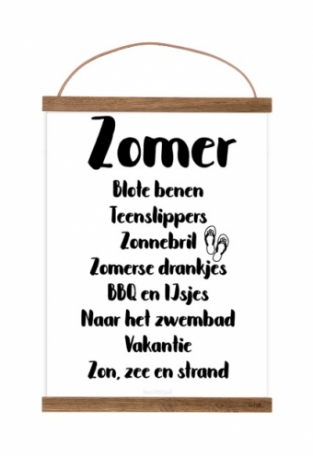 Free printable Zomer poster A4