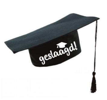 Afstudeerhoedje, graduation cap, geslaagd