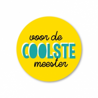 Sluitsticker, Sticker voor de coolste meester