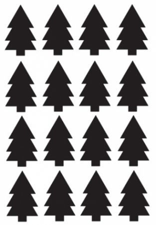 kerstboom stickers 