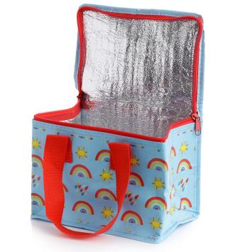 Koeltasje lunchtasje regenboog en zonnetjes open